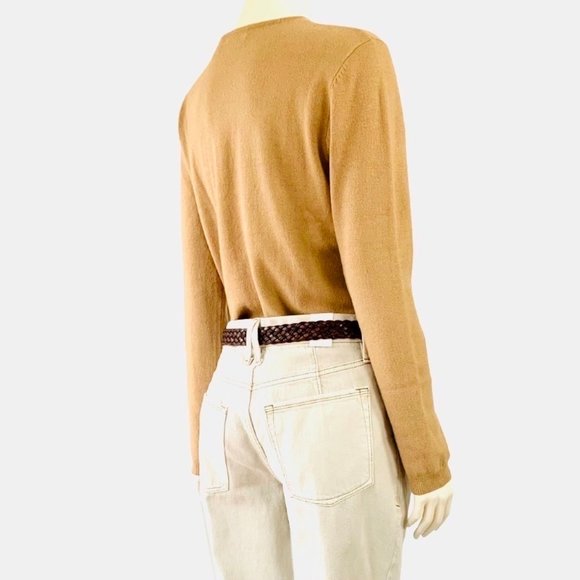 Moda International vintage silk & cashmere crewneck sweater - Picture 2 of 8